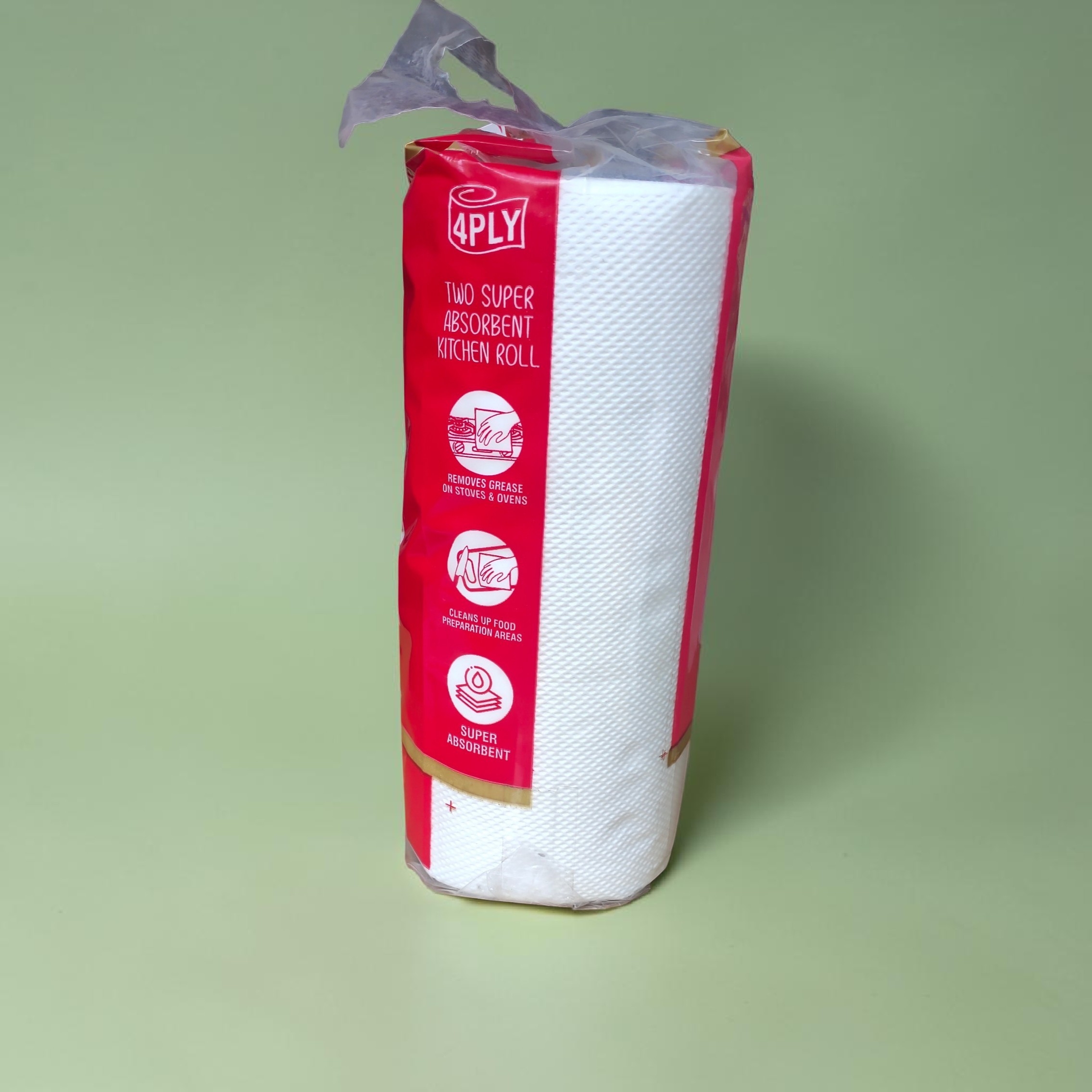 Wintex ELEGANT 4 Ply Kitchen Paper Rolls(2 packs of 2 Rolls, Total 4 Rolls)