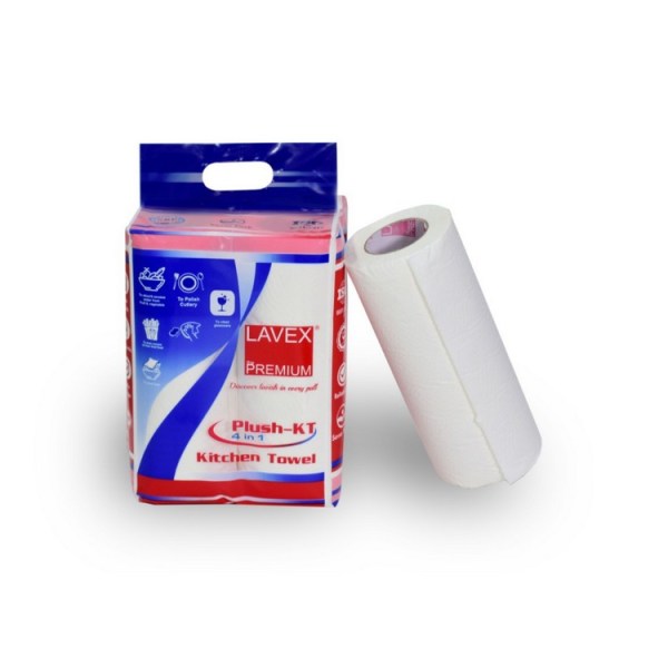 LAVEX Kitchen Paper ROLL 2 Ply ,4 IN 1 Soft and Highly Absorbent Kitchen Towel(Pack of 1)