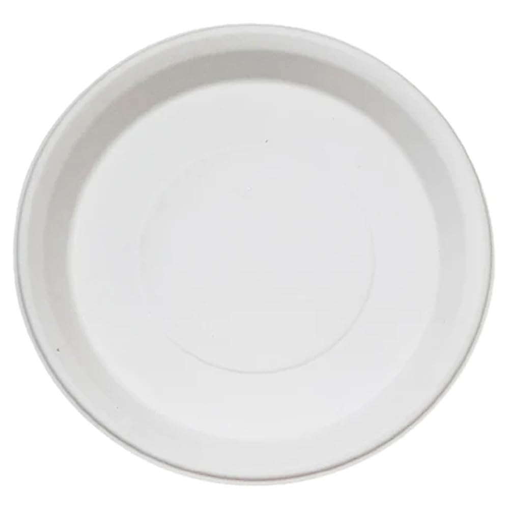 Greendine Natural Disposable & Compostable 100% Eco-Friendly 11 Inch" Round Party Plate made from Sugarcane Bagasse Pulp(Pack Of 25 Plates)