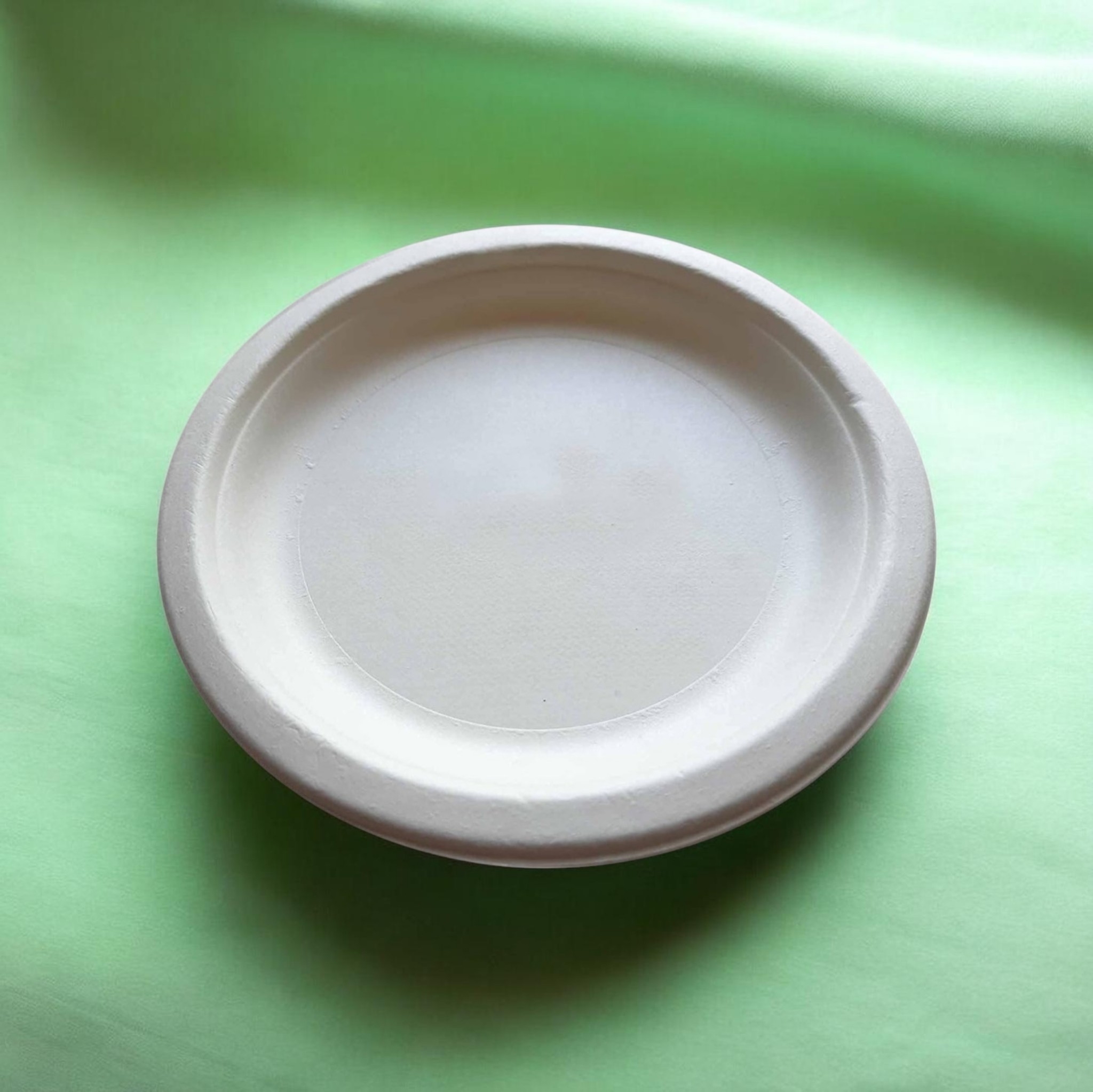 7-Inch Round Bagasse Plates (25 pcs) – Eco-Friendly & Compostable