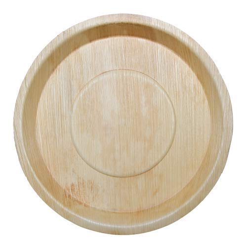 Areca Leaf Natural Disposable & Compostable 100% Eco-Friendly 12 Inch" Round Party Plate (Pack Of 10 Plates)