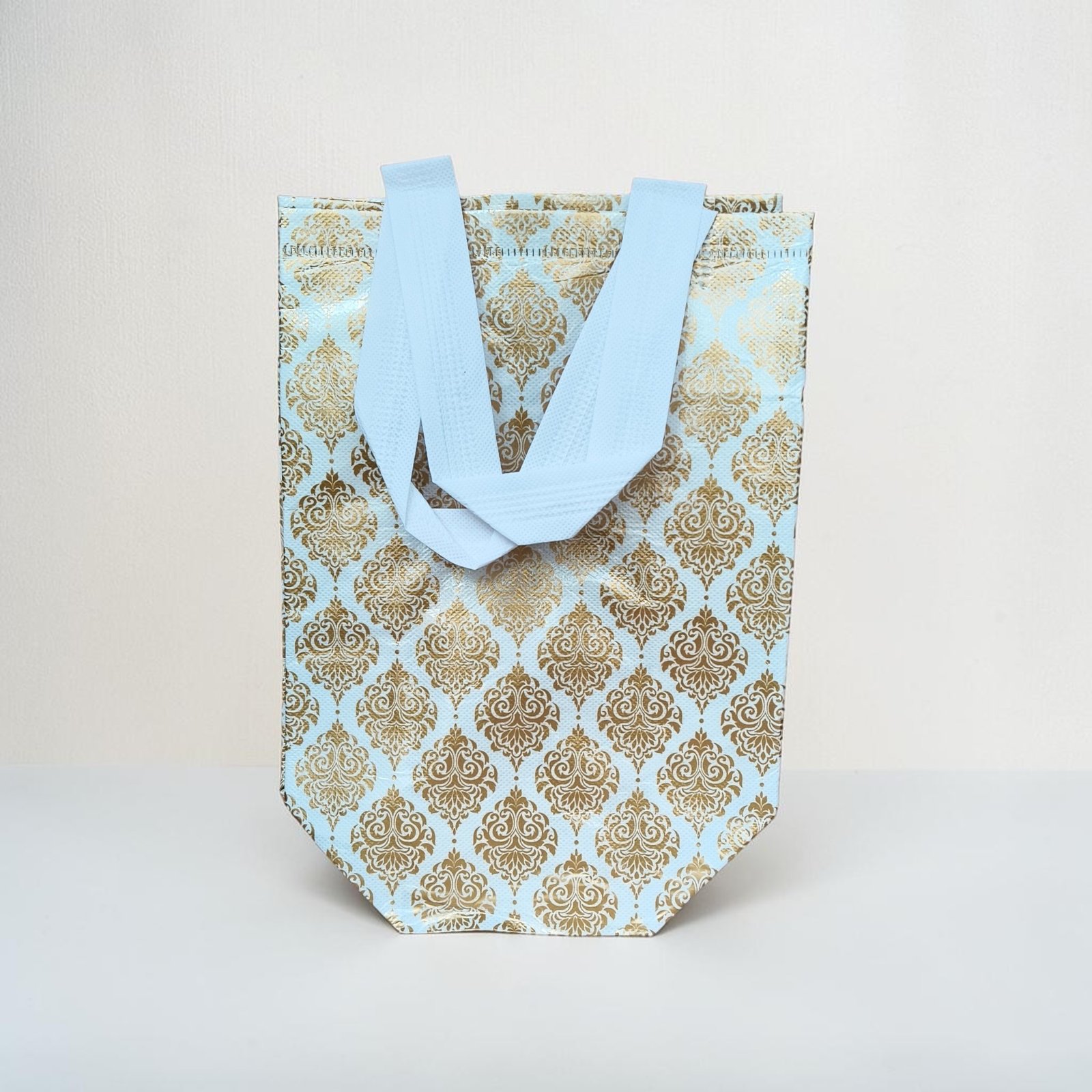 Xtra-Small Canvas Fabric Carry Bags for Return Gifts, Weddings & Festivals – 7.5 (W) × 8.5 (H) × 3 (Side Gusset) Inches, Pack of 25