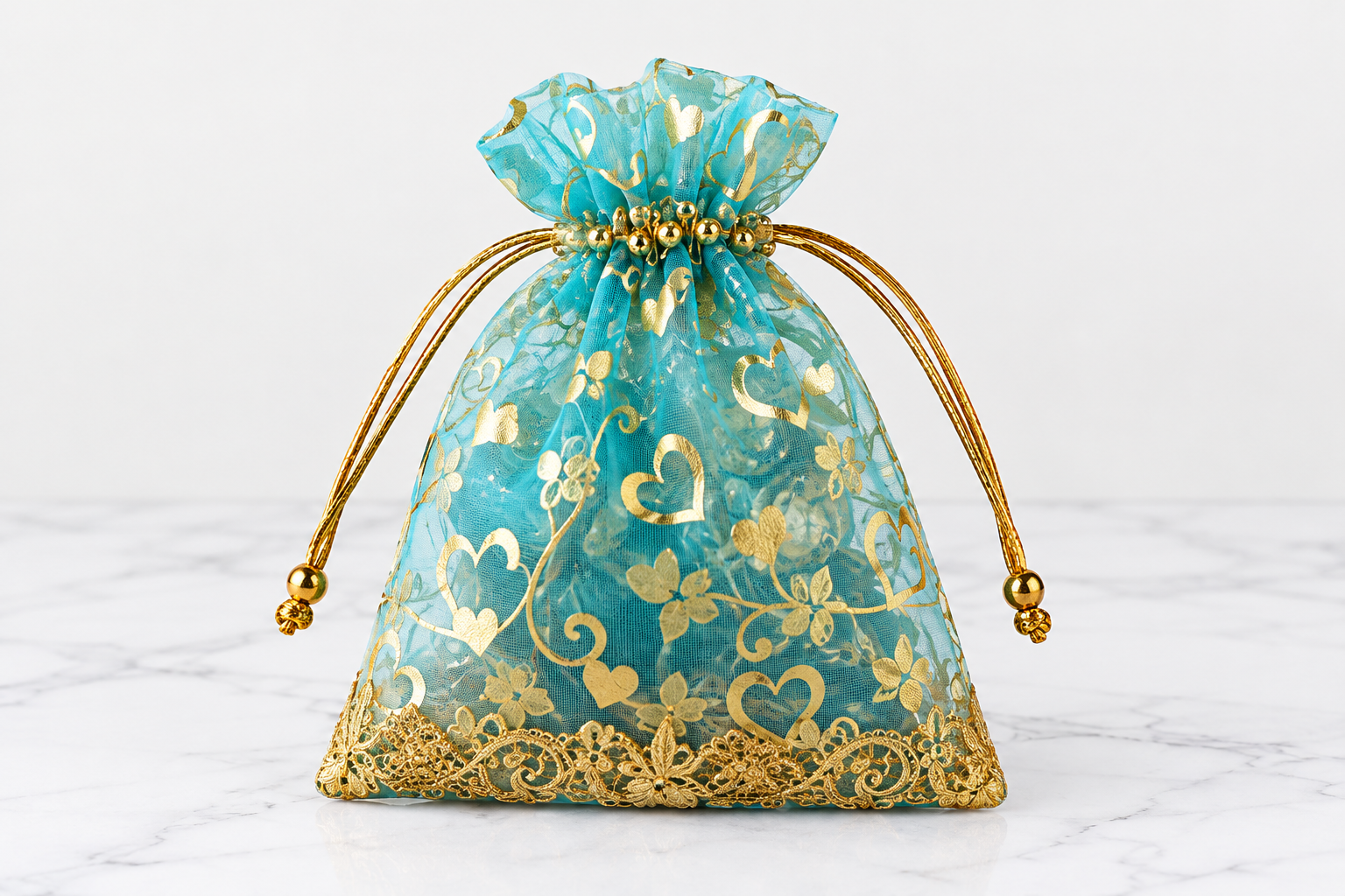 50 Pcs Potli Bags with Drawstring, 4 x 6 Inches, Small Return Gift Pouches for Weddings, Parties, Baby Showers & Dry Fruits